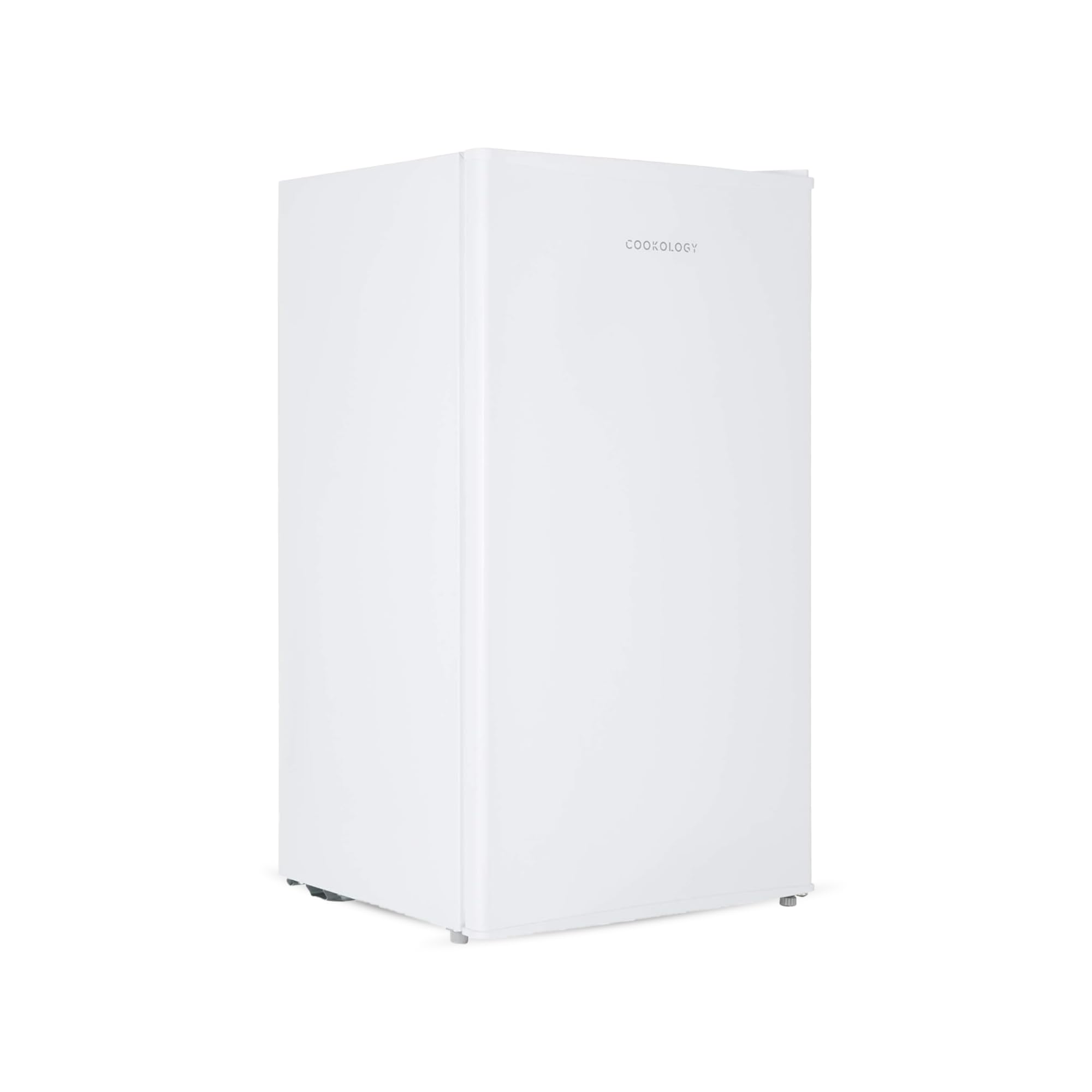 Cookology 93L Freestanding Under Counter Fridge with Chiller Box - Adjustable Temperature Control & Legs - White