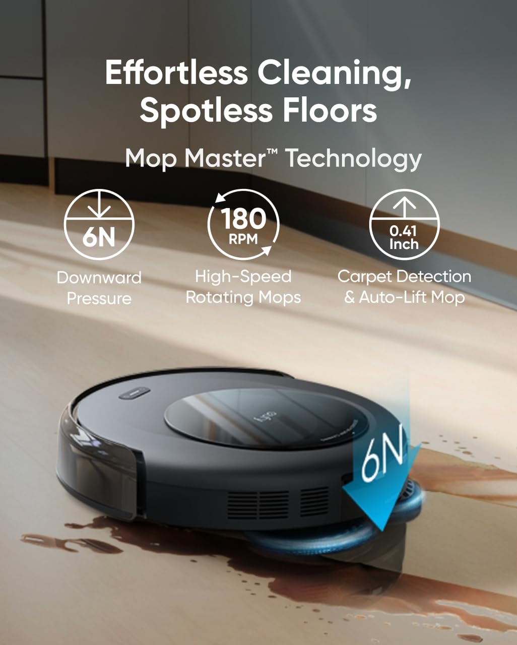 eufy Omni C20, Robot Vacuum Cleaner with Mop, All-in-One Station,7,000 Pa Powerful Suction, Ultra-Slim, Auto Emptying