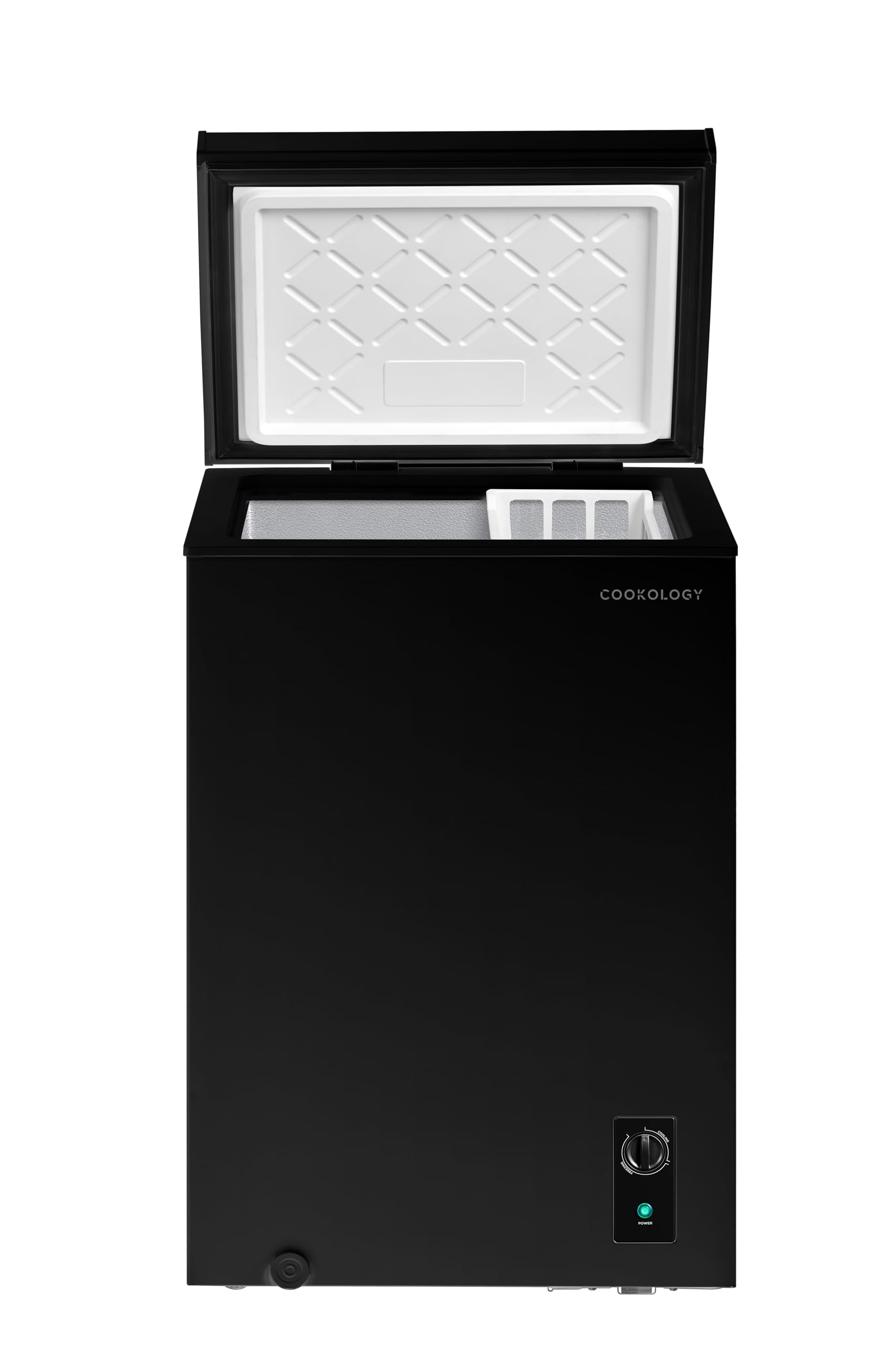 Cookology 99L Freestanding Chest Freezer - For Kitchens, Outbuildings & Garages - Adjustable Feet & Temperature Controls - 4 Star Freezer Rating - Black
