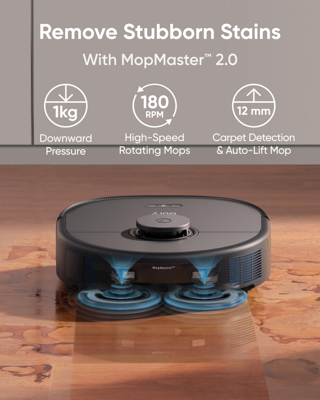 eufy X10 Pro Omni Robot Vacuum Cleaner With Mop, Incredible Suction, Dual Mops with 12 mm Auto-Lift and Carpet Detection