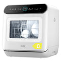 COMFEE' Table Top Dishwasher 7+3 Programs Mini Tabletop Dishwasher No Plumbing, 6L Built-in Water Tank, Hygiene Wash, Auto Door Open Drying