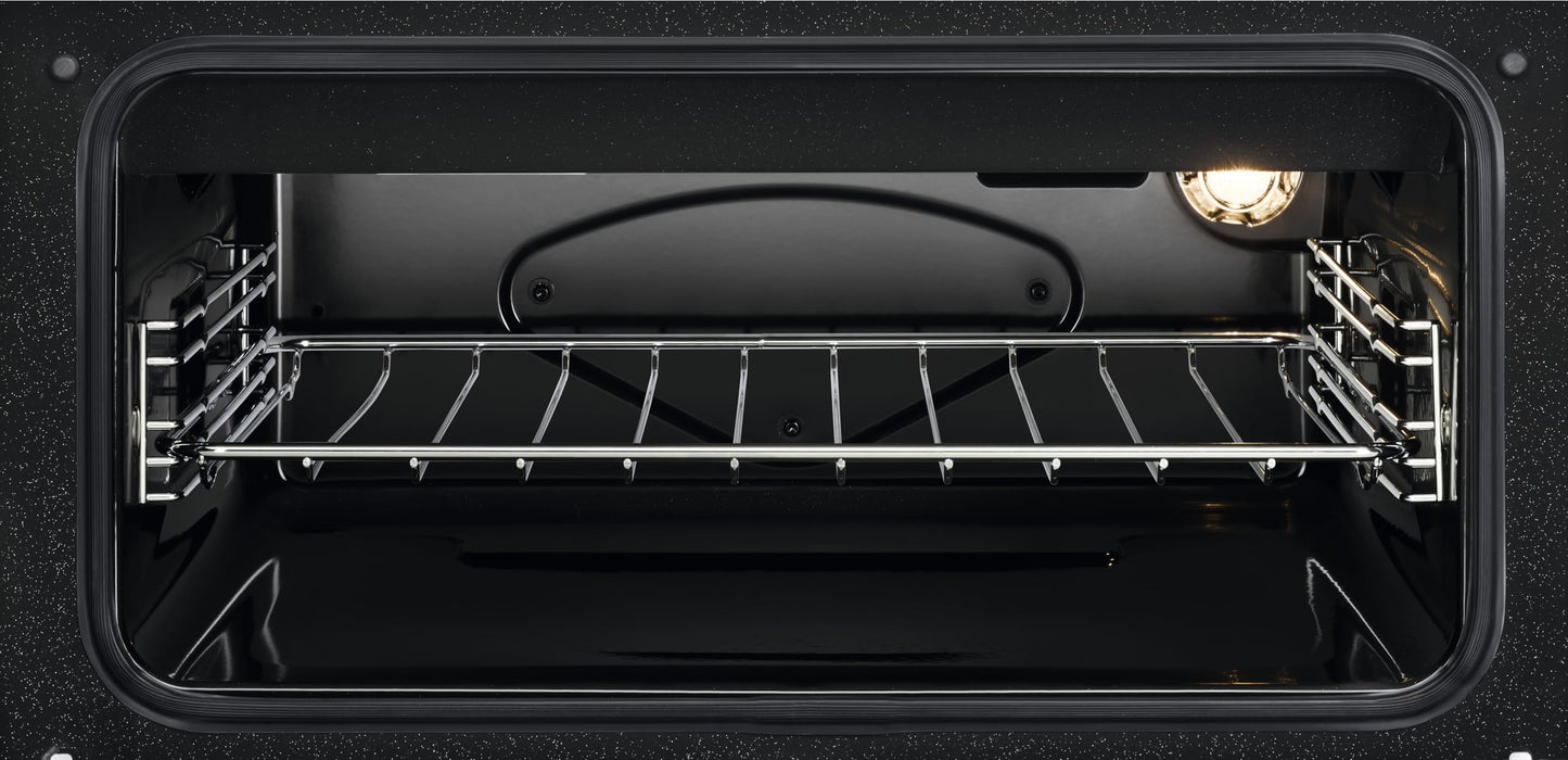 AEG 5000 Series SurroundCook Double Cavity Electric Cooker with Ceramic Hob, CCX6501ACM, Capacity 77/39L