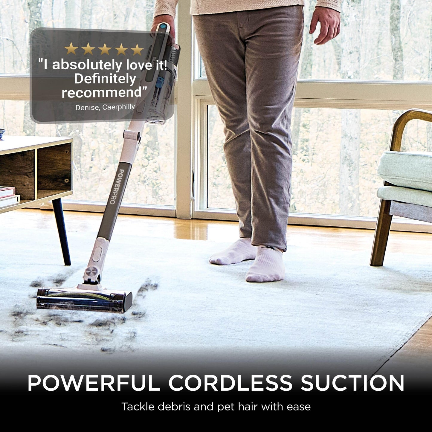 Shark PowerPro Pet Cordless Stick Vacuum Cleaner, Lightweight, Floor Detect Technology, Anti-Hair Wrap Technology