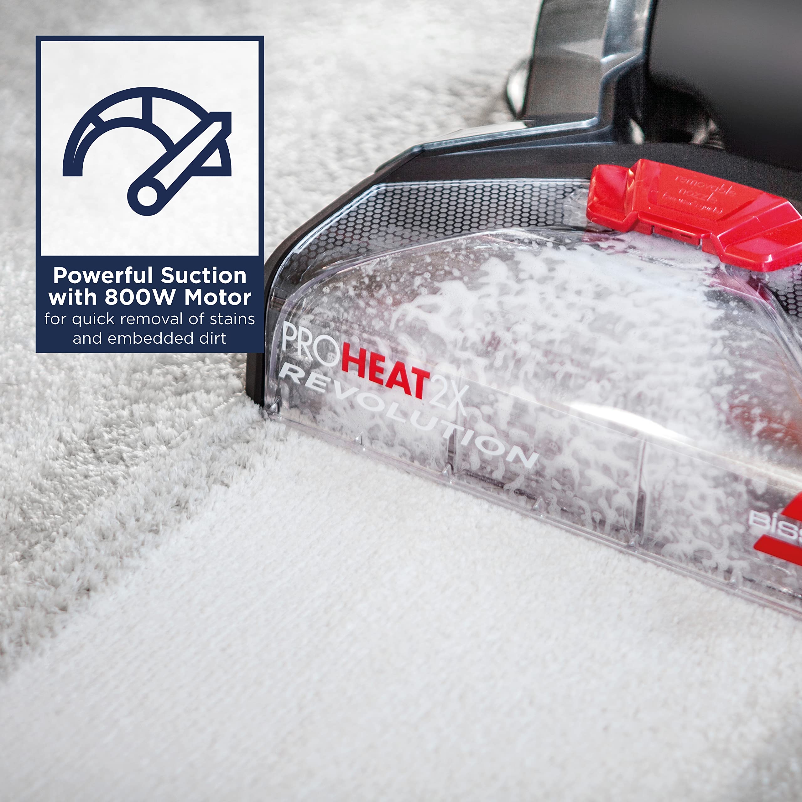 BISSELL ProHeat 2X Revolution, Carpet Cleaner, Carpet Stain Remover Outcleans the Leading Rental with HeatWave Technology