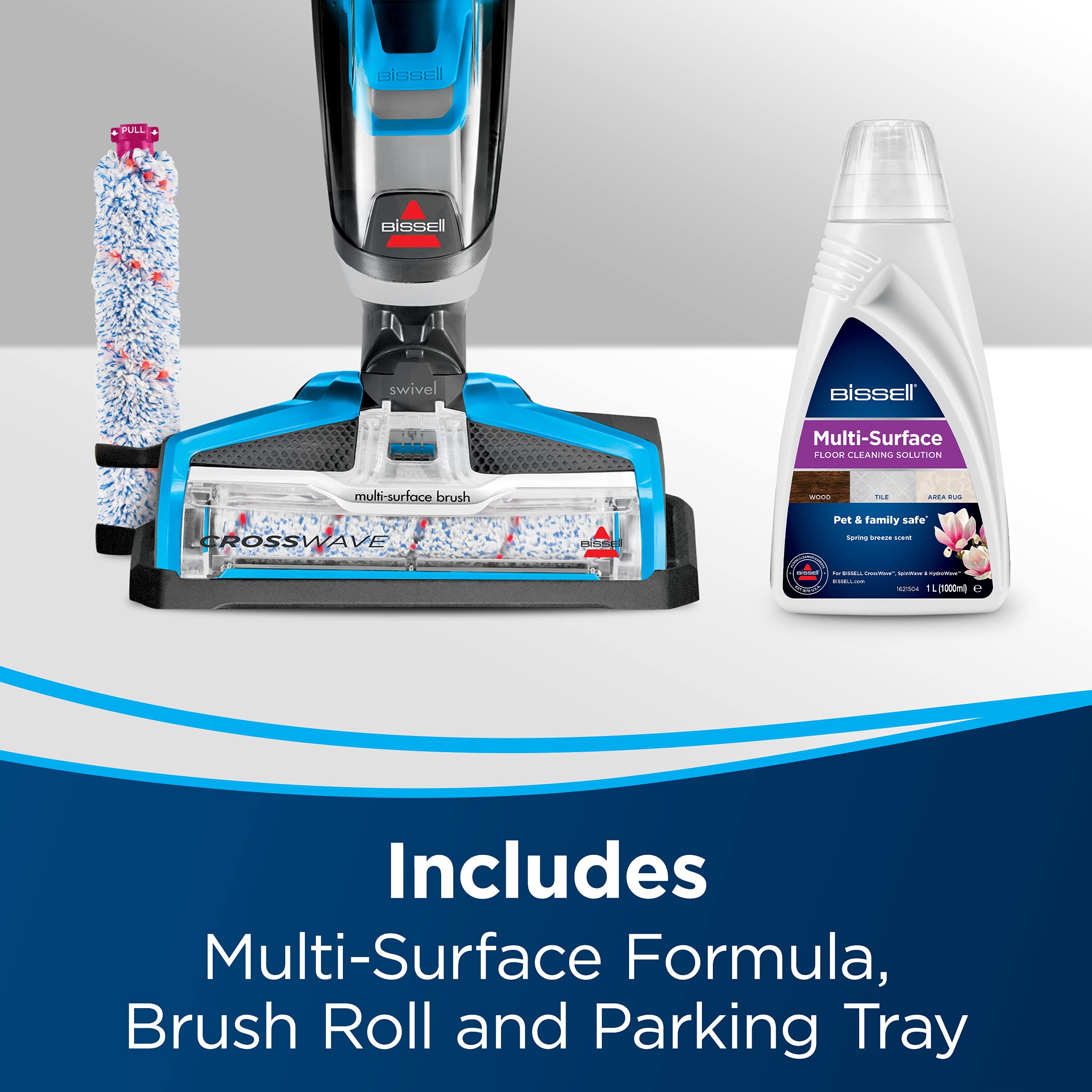 BISSELL CrossWave, 3-in-1 Multi-Surface Vacuum Cleaner, Floor cleaner machine All in One Step Vacuums, Washes & Dries